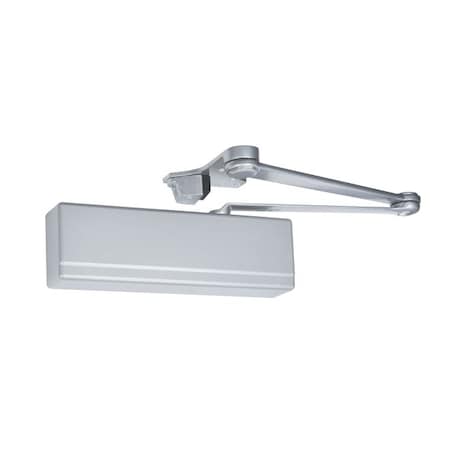 Sargent Heavy Duty Parallel Arm Powerglide Door Closer with Compression Stop Sprayed Aluminum Enamel 351CPSEN